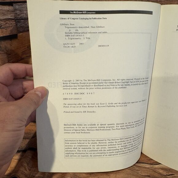 Trigonometry DeMYSTiFieD Stan Gibilisco Self-Teaching Guide Math Book Learn - Picture 6 of 8